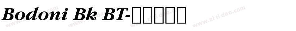 Bodoni Bk BT字体转换